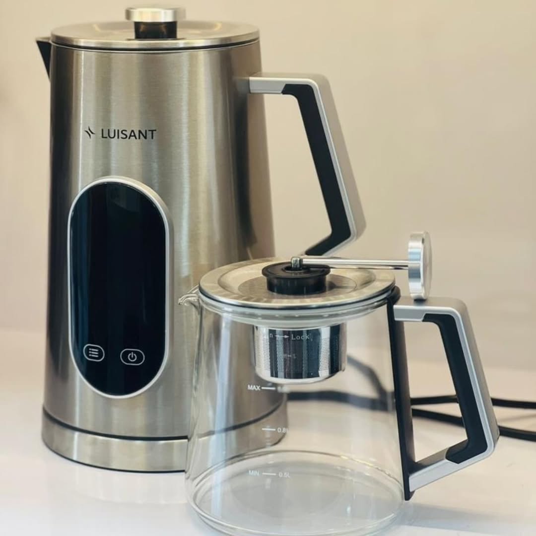 چای ساز لوییسنت مدل LWK1000 ظرفیت ۱.۷ لیتر با کتری استیل ضد زنگ