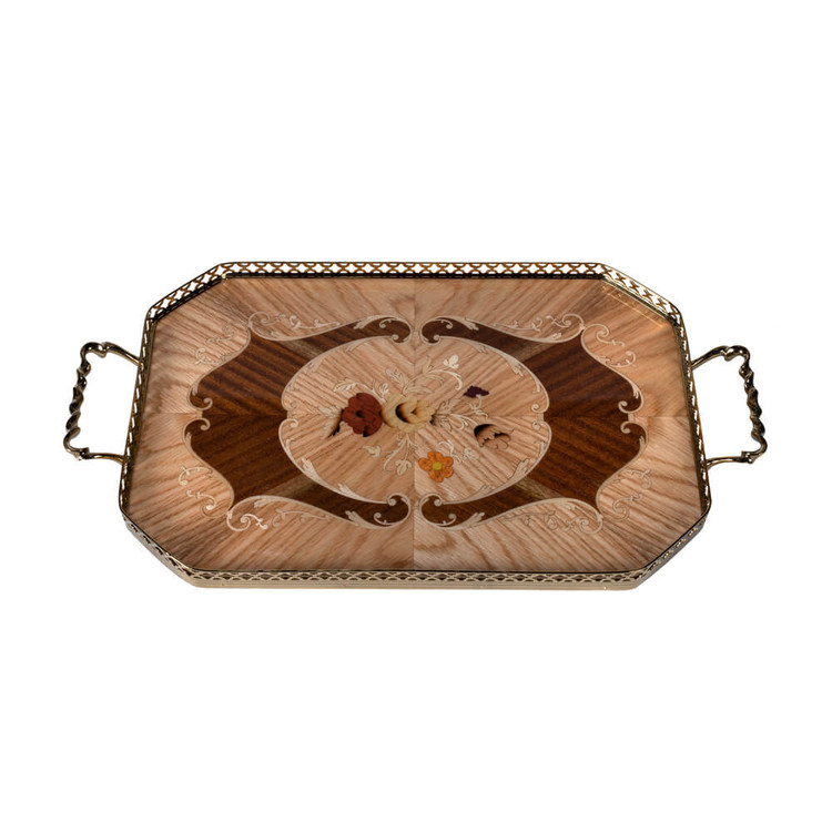 سینی چوبی معرق کد RP12