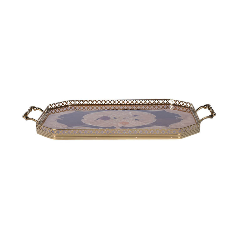 سینی چوبی معرق کد RP12