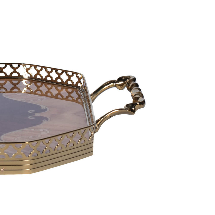 سینی چوبی معرق کد RP12
