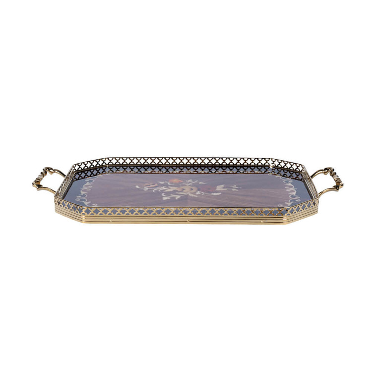 سینی چوبی معرق کد RF42