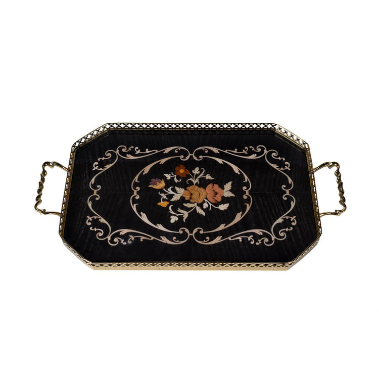 سینی چوبی معرق کد RP44