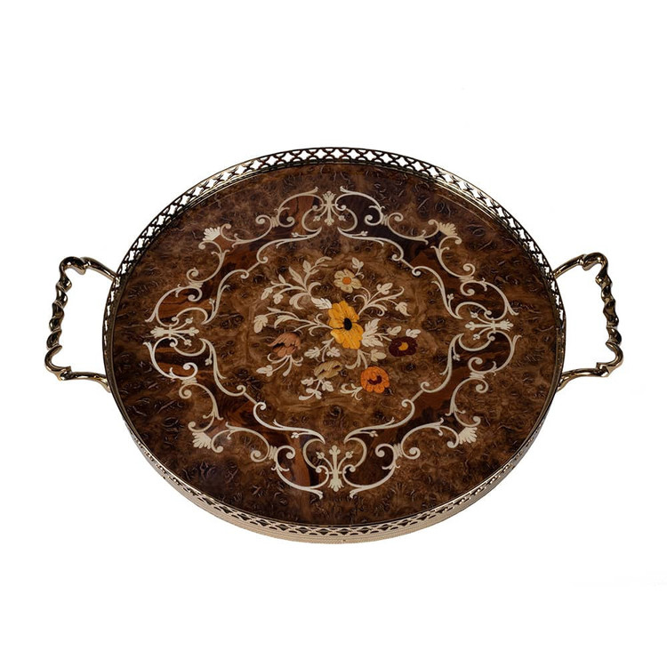 سینی چوبی معرق کد CW33