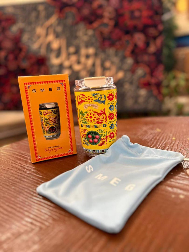 تراول ماگ اسمگ طرح دولچه گابانا ایتالیا SMEG Dolce & Gabbana