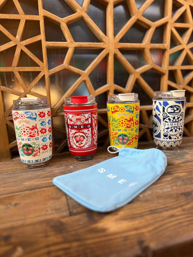 تراول ماگ اسمگ طرح دولچه گابانا ایتالیا SMEG Dolce & Gabbana