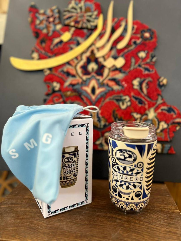 تراول ماگ اسمگ طرح دولچه گابانا ایتالیا SMEG Dolce & Gabbana